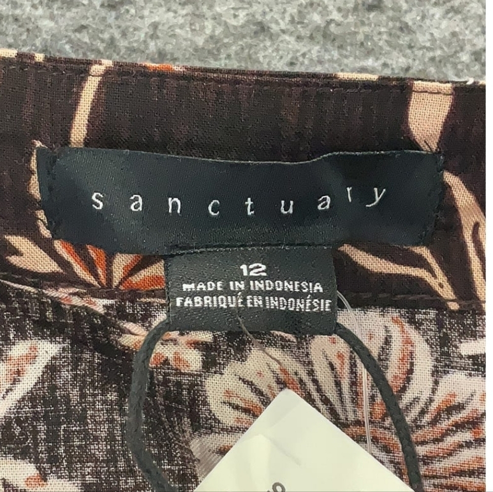 Sanctuary S 12 Paisley Short Brown Skirt NWT - Picture 4 of 4